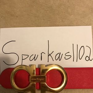 Ferragamo Belt (black/red)